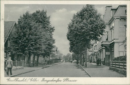 Alte Ansichtskarte Geesthacht, Bergedorfer Strasse