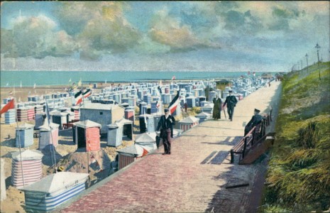 Alte Ansichtskarte Borkum, Strandpromenade