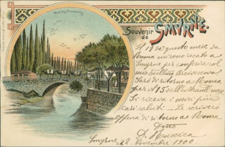 Alte Ansichtskarte Izmir / Smyrna / Smyrne, Pont des Caravanes