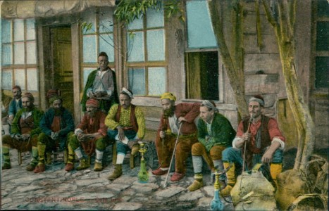 Alte Ansichtskarte Konstantinopel / Constantinople, Café Turc