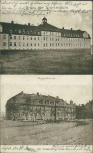Alte Ansichtskarte Großenhain, Flieger-Kaserne, Kasino- und Wirtschaftsgebäude