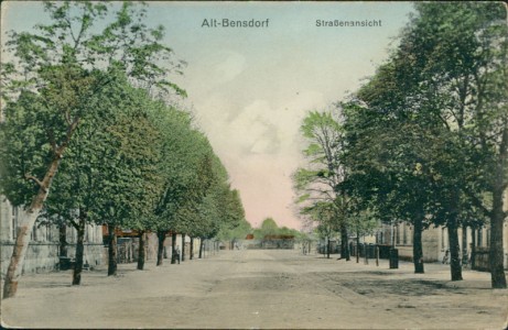 Alte Ansichtskarte Bensdorf (Wusterwitz), Straßenansicht