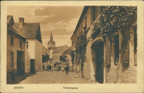 Alte Ansichtskarte Jessen (Elster), Fischergasse
