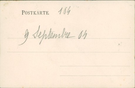 Adressseite der Ansichtskarte Tegernsee, Sengerschloss