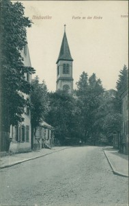 Alte Ansichtskarte Bischwiller / Bischweiler, Partie an der Kirche