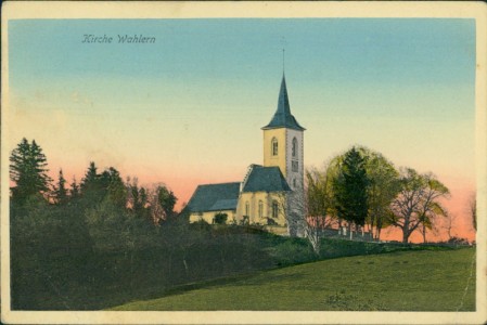 Alte Ansichtskarte Schwarzenburg, Kirche Wahlern