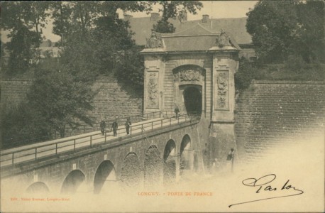 Alte Ansichtskarte Longwy, Porte de France
