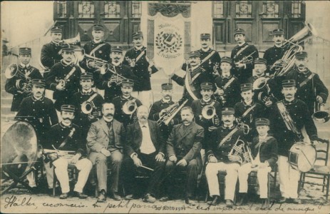 Alte Ansichtskarte Lorquin / Lörchingen, Musikverein