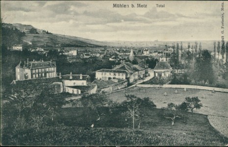 Alte Ansichtskarte Moulins-lès-Metz / Mühlen bei Metz, Total