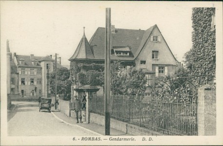 Alte Ansichtskarte Rombas / Rombach, Gendarmerie