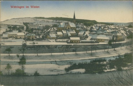 Alte Ansichtskarte Wittring / Wittringen, im Winter