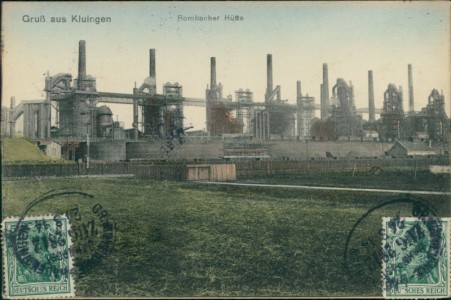 Alte Ansichtskarte Clouange / Kluingen, Rombacher Hütte