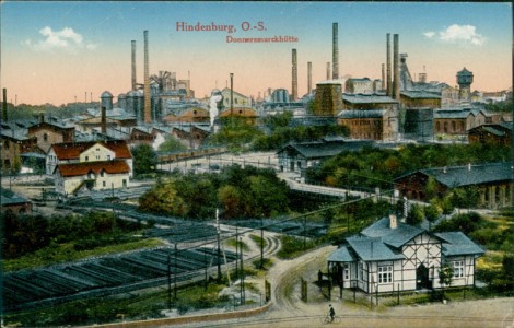 Alte Ansichtskarte Hindenburg / Zabrze, Donnersmarckhütte