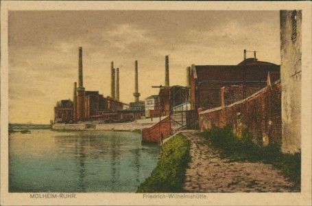 Alte Ansichtskarte Mülheim an der Ruhr, Friedrich-Wilhelmshütte