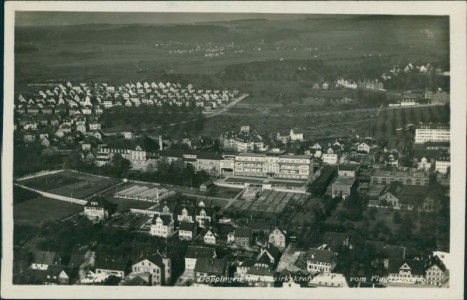 Alte Ansichtskarte Göppingen, vom Flugzeuge aus