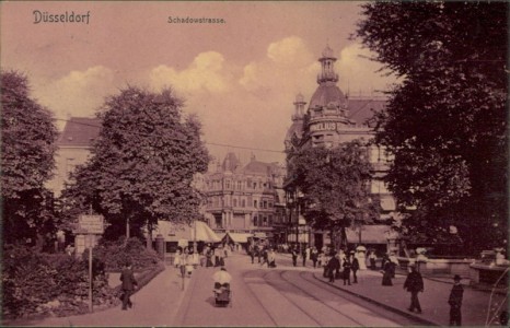 Alte Ansichtskarte Düsseldorf, Schadowstrasse