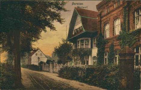 Alte Ansichtskarte Dorsten, Westwall