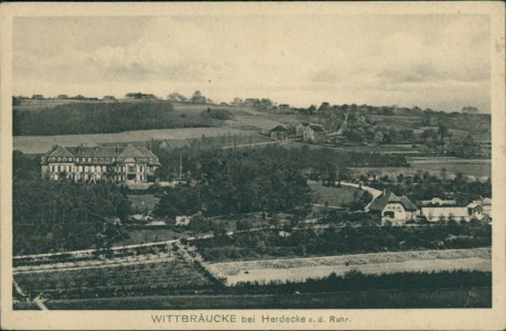 Alte Ansichtskarte Herdecke-Wittbräucke, Panorama