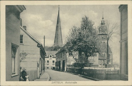Alte Ansichtskarte Datteln, Rottstraße