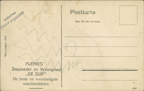 Adressseite der Ansichtskarte Floh-Seligenthal, Gasthaus zum Rondeel