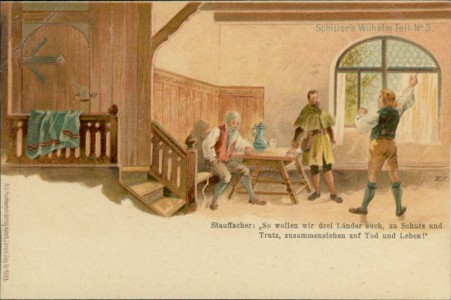 Alte Ansichtskarte Friedrich Schiller, Schiller's Wilhelm Tell No. 3