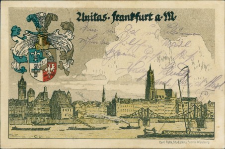 Alte Ansichtskarte Frankfurt, Unitas