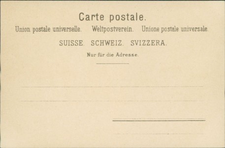 Adressseite der Ansichtskarte Friedrich Schiller, Schiller's Wilhelm Tell No. 10