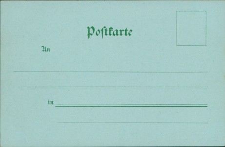 Adressseite der Ansichtskarte Gruss aus Freiburg i. Br., Studenten