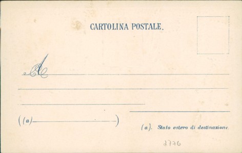 Adressseite der Ansichtskarte Italien / Italy, Briefmarken und Wappen auf Ansichtskarte