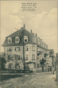 Alte Ansichtskarte Bad Kissingen, Villa Glück Auf, Besitzer Joseph Kress, Von der Tannstrasse 6
