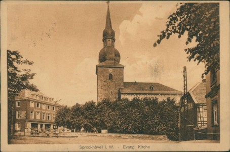 Alte Ansichtskarte Sprockhövel, Evang. Kirche