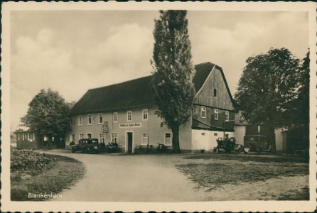 Alte Ansichtskarte Blankenhain, Gasthof Hohe Weide