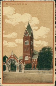 Alte Ansichtskarte Mönchengladbach-Odenkirchen, Kath. Kirche