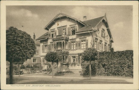 Alte Ansichtskarte Kreuzlingen, Restaurant zum Rebstock