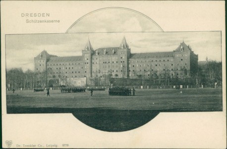 Alte Ansichtskarte Dresden, Schützenkaserne