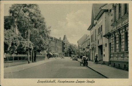 Alte Ansichtskarte Staßfurt-Leopoldshall, Hauptmann-Loeper-Straße