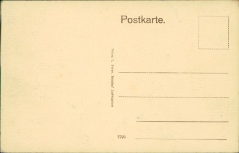 Adressseite der Ansichtskarte Ludwigslust, Bahnhof