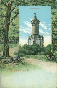 Alte Ansichtskarte Brandenburg an der Havel, Kriegerdenkmal