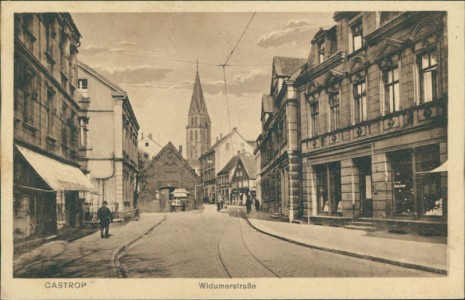 Alte Ansichtskarte Castrop-Rauxel, Widumerstraße
