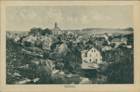 Alte Ansichtskarte Solingen-Gräfrath, Teilansicht