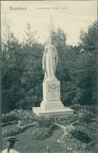 Alte Ansichtskarte Magdeburg, Denkmal der Königin Luise