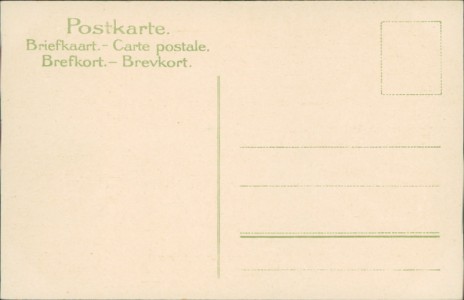 Adressseite der Ansichtskarte Gruss vom Schwarzwald, Schwarzwälder Tracht