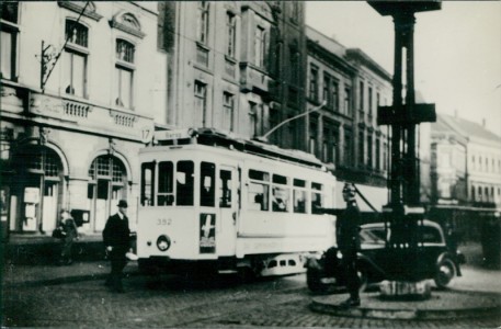 Alte Ansichtskarte Dortmund, Straßenbahn Linie 17 Barop, Echtfoto, Abzug ca. 1970er Jahre, Format ca. 13,5 x 9,5 cm (undeutlicher Abzug)