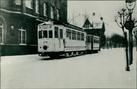 Alte Ansichtskarte Dortmund, Straßenbahn Linie 16 Hörde, Echtfoto, Abzug ca. 1970er Jahre, Format ca. 13,5 x 9,5 cm