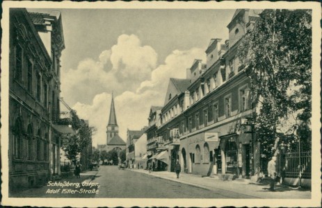 Alte Ansichtskarte Schloßberg / Dobrowolsk, Adolf Hitler-Straße