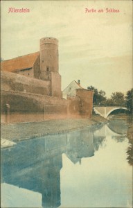 Alte Ansichtskarte Allenstein / Olsztyn, Partie am Schloss