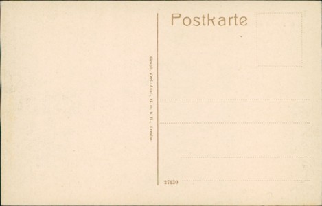 Adressseite der Ansichtskarte Tilsit / Sowjetsk, Krieger-Denkmal