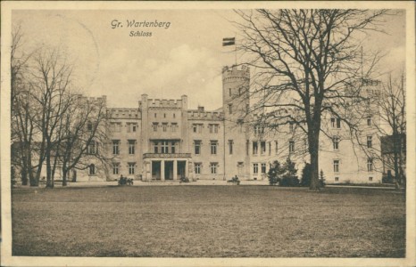 Alte Ansichtskarte Groß Wartenberg / Syców, Schloss