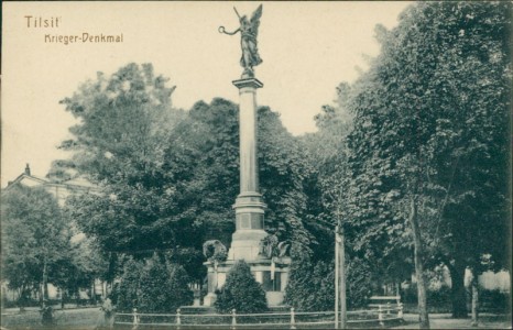 Alte Ansichtskarte Tilsit / Sowjetsk, Krieger-Denkmal