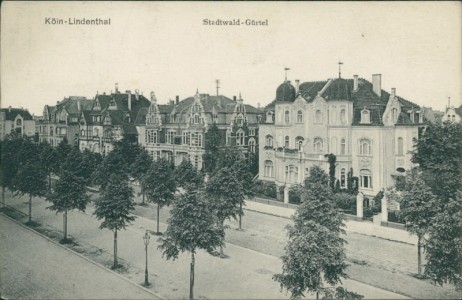 Alte Ansichtskarte Köln-Lindenthal, Stadtwald-Gürtel
